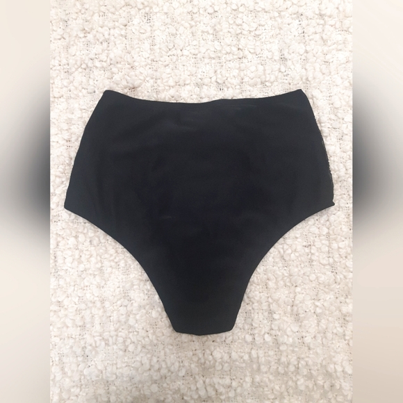 Mesh Panelled High-Waisted Swim Bottoms - Picture 2 of 6